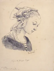 Buste de la Madone avec des anges par Filippo Lippi